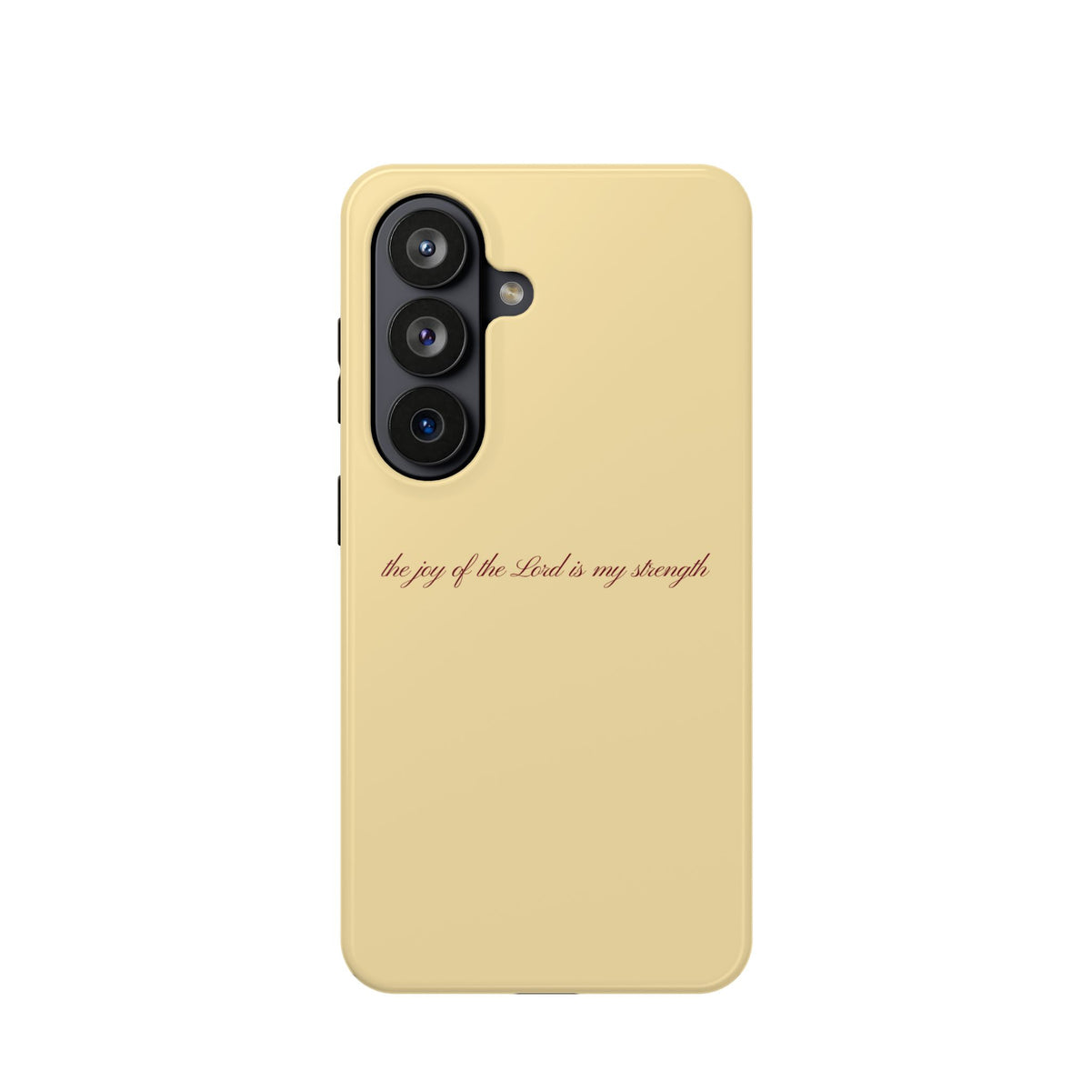 the joy of the Lord is my strength Butter Yellow MagSafe Phone Case