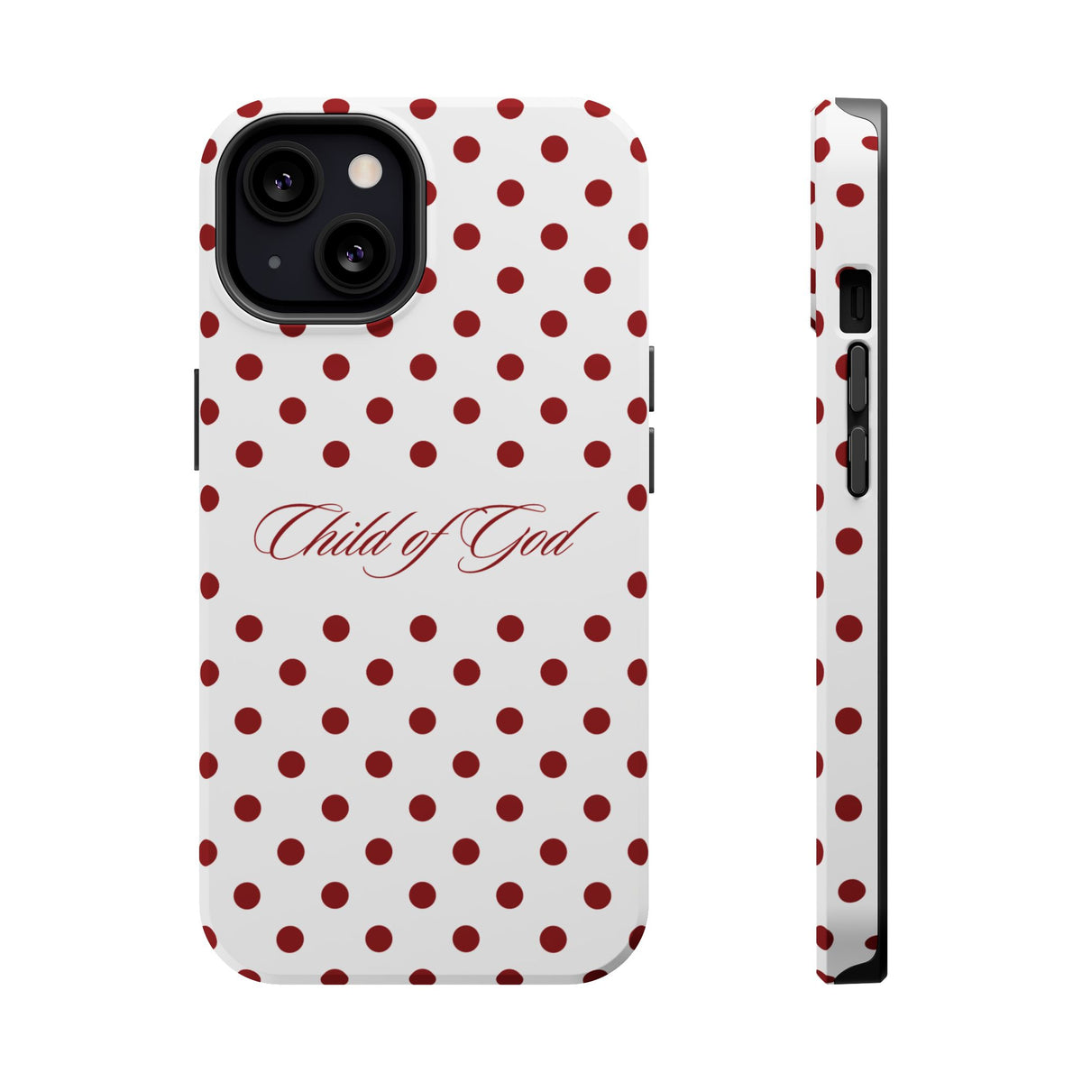 Child of God Red & White Polka Dot MagSafe Phone Case