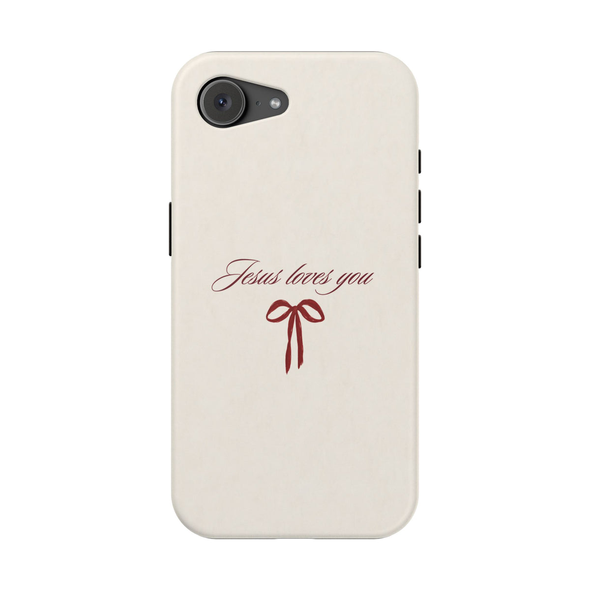 Jesus Loves You Velvet Ribbon MagSafe Phone Case