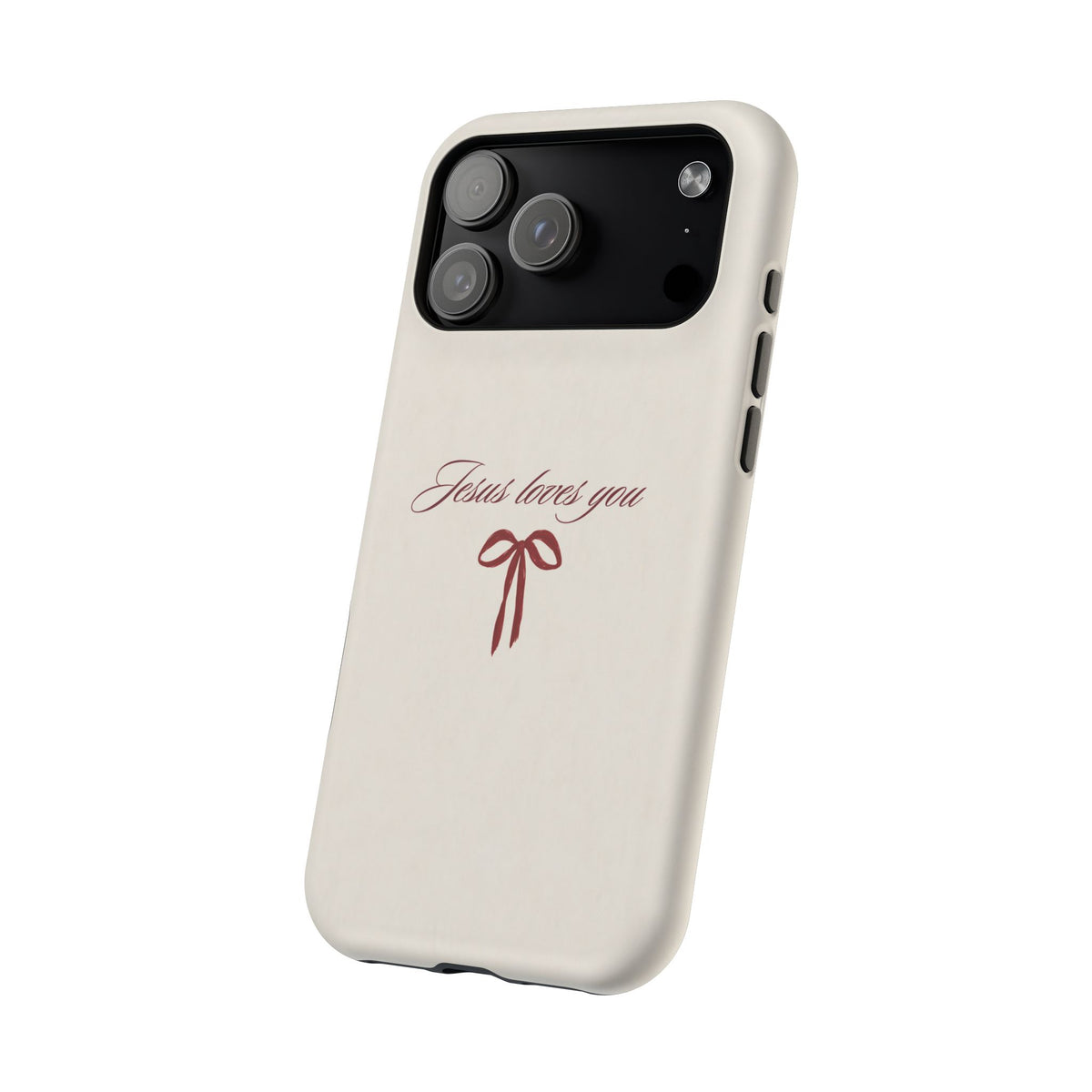 Jesus Loves You Velvet Ribbon MagSafe Phone Case