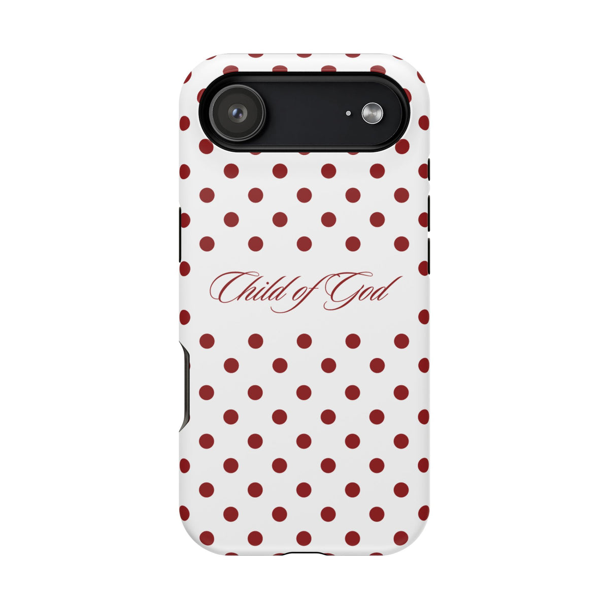 Child of God Red & White Polka Dot MagSafe Phone Case