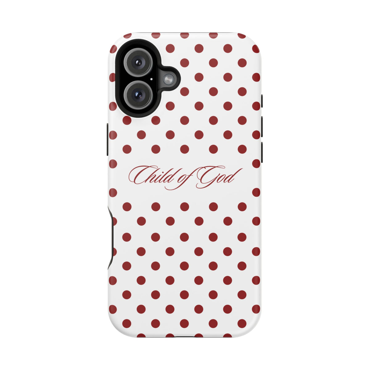 Child of God Red & White Polka Dot MagSafe Phone Case