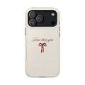 Jesus Loves You Velvet Ribbon MagSafe Phone Case
