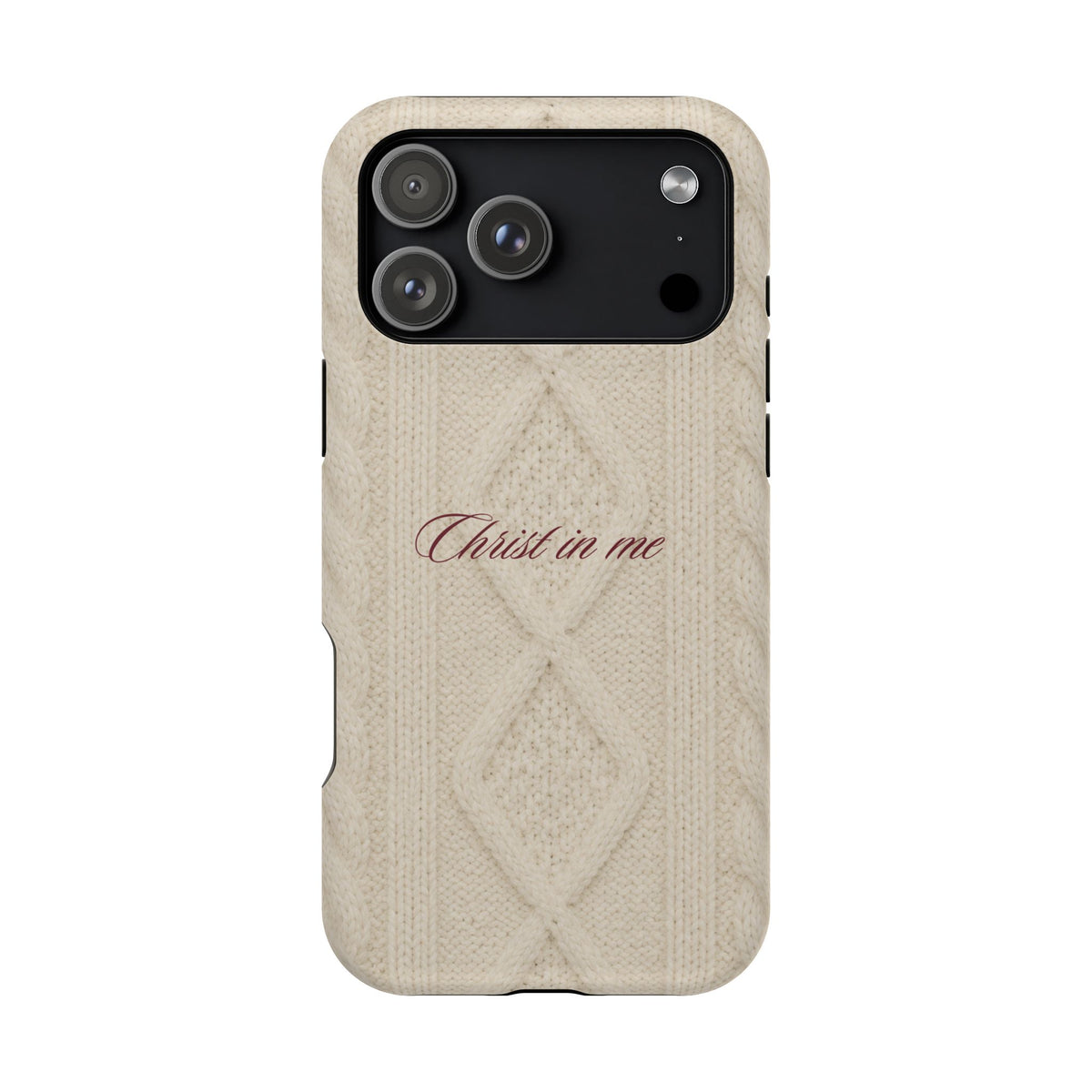 Christ in Me Knit Sweater MagSafe Phone Case