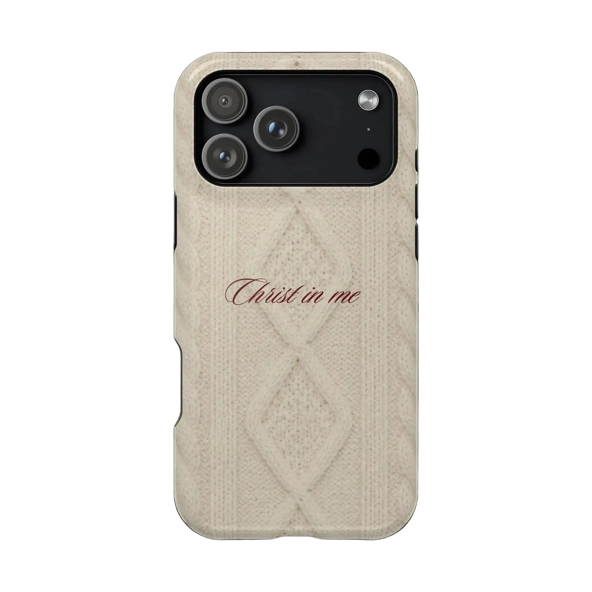 Christ in Me Knit Sweater MagSafe Phone Case