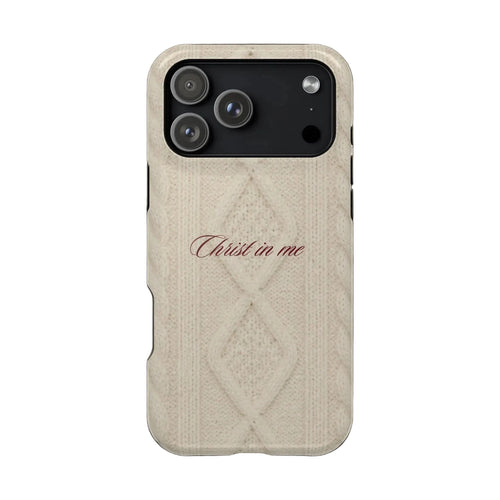 Christ in Me Knit Sweater MagSafe Phone Case
