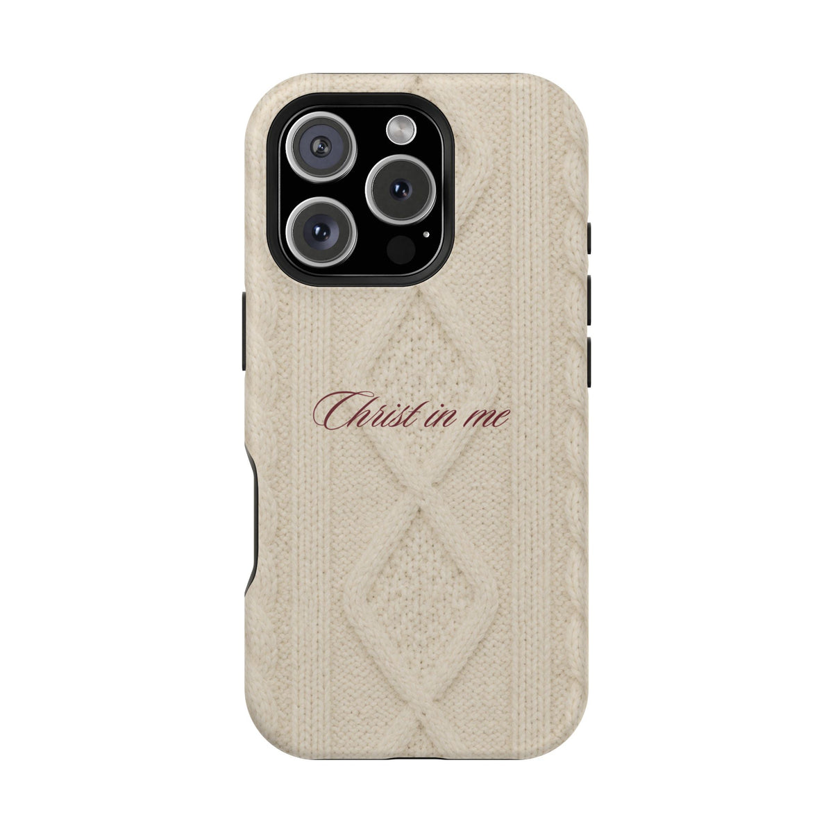 Christ in Me Knit Sweater MagSafe Phone Case