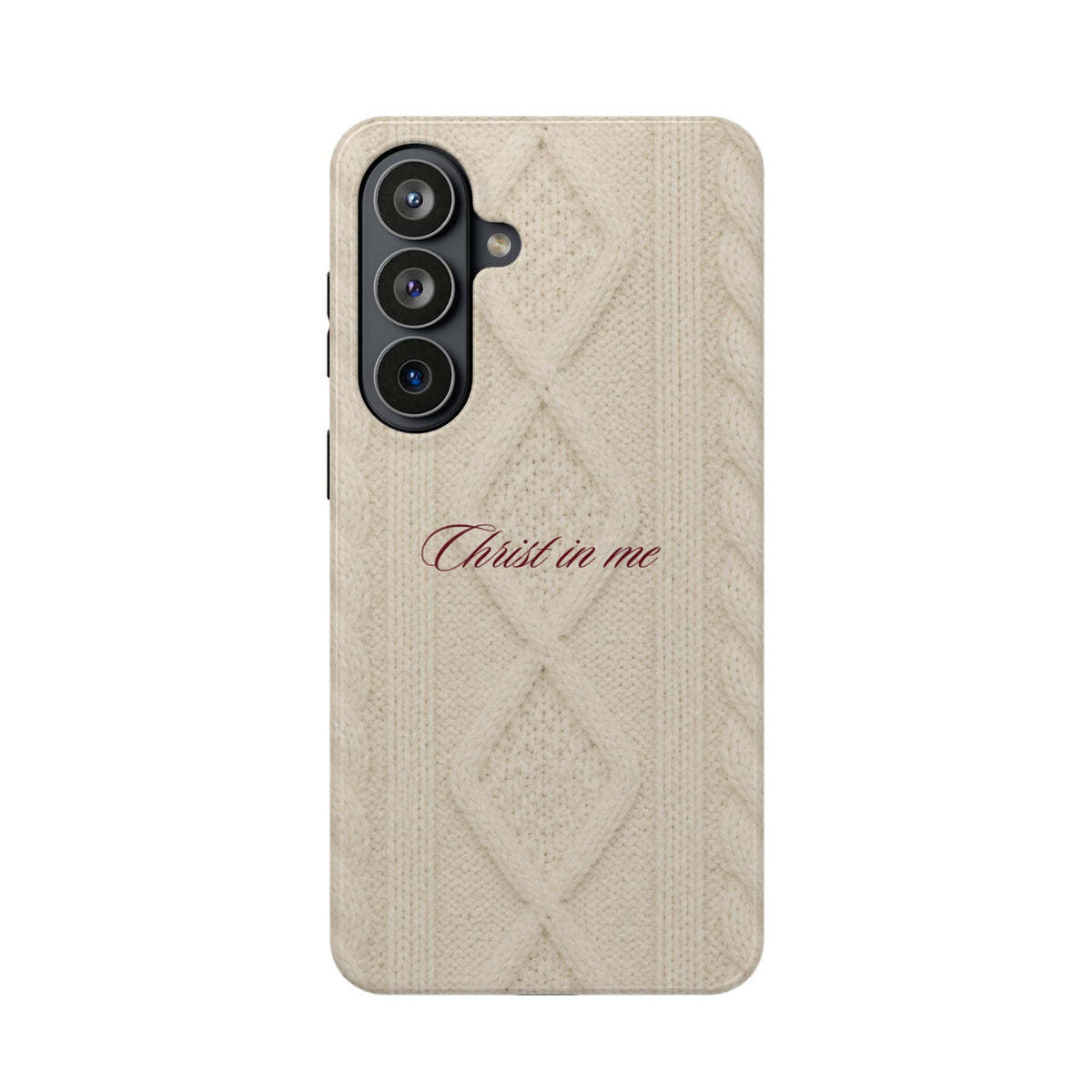 Christ in Me Knit Sweater MagSafe Phone Case