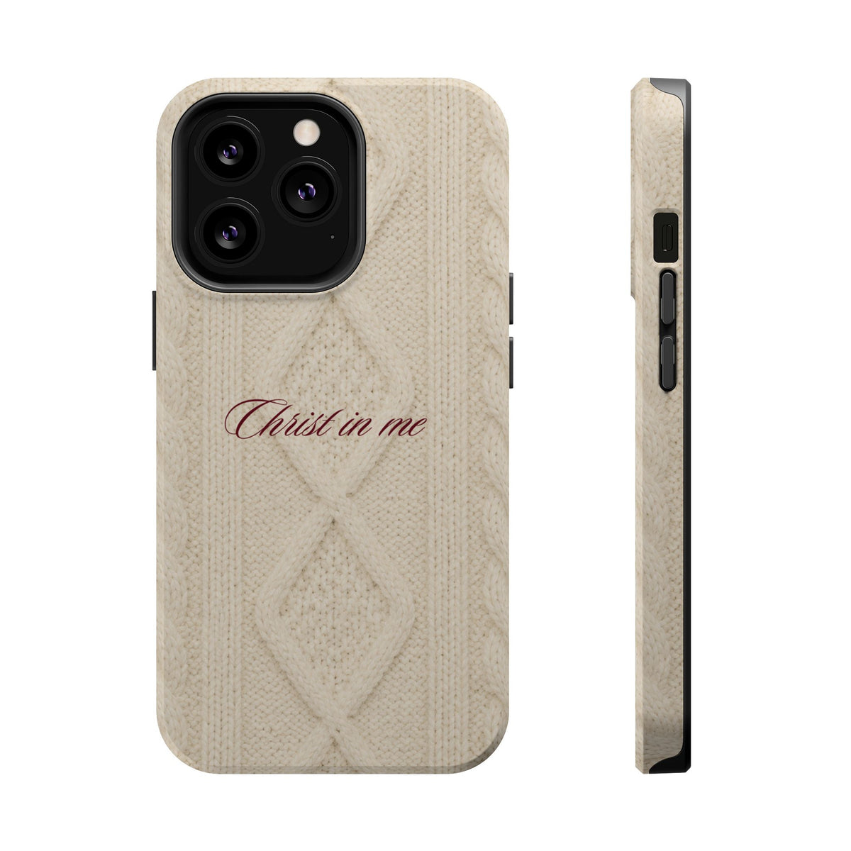 Christ in Me Knit Sweater MagSafe Phone Case
