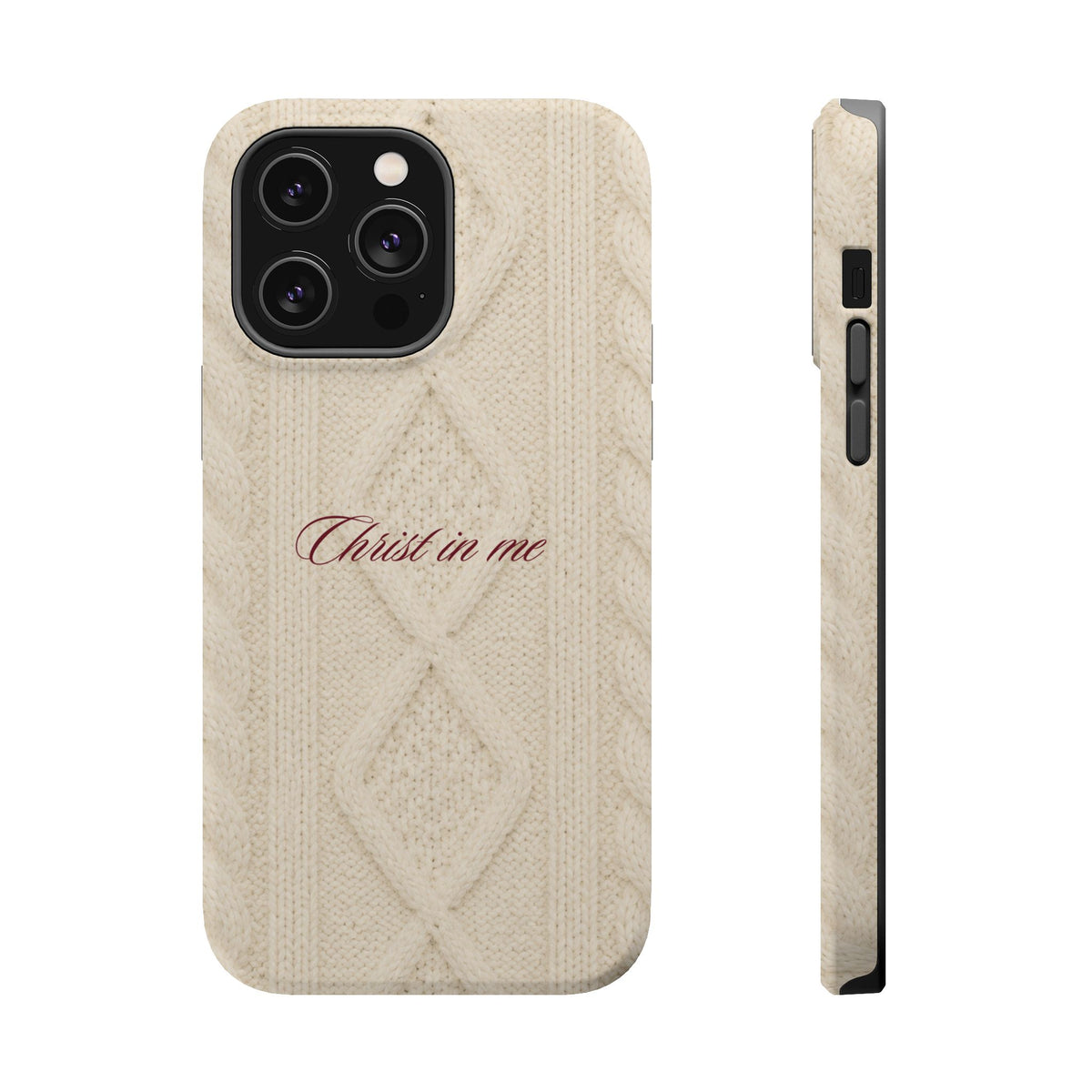 Christ in Me Knit Sweater MagSafe Phone Case