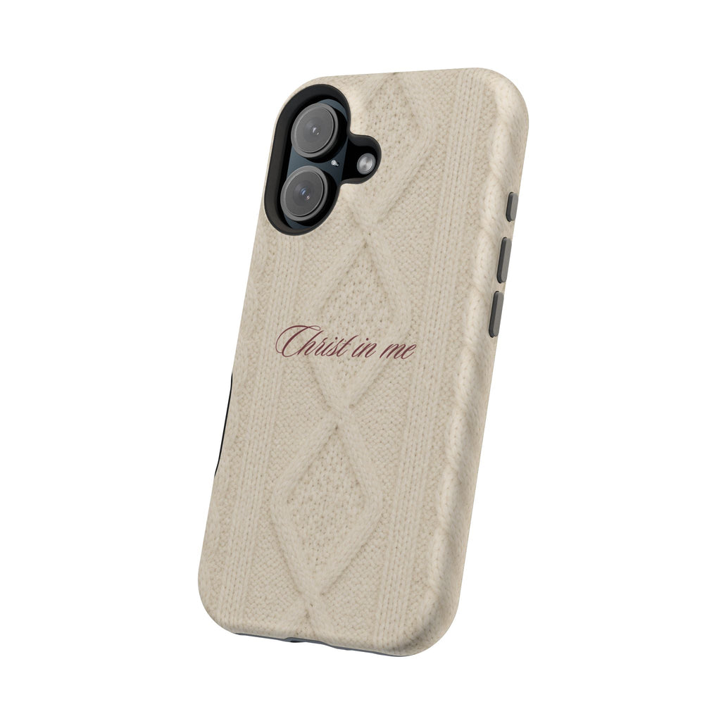Christ in Me Knit Sweater MagSafe Phone Case