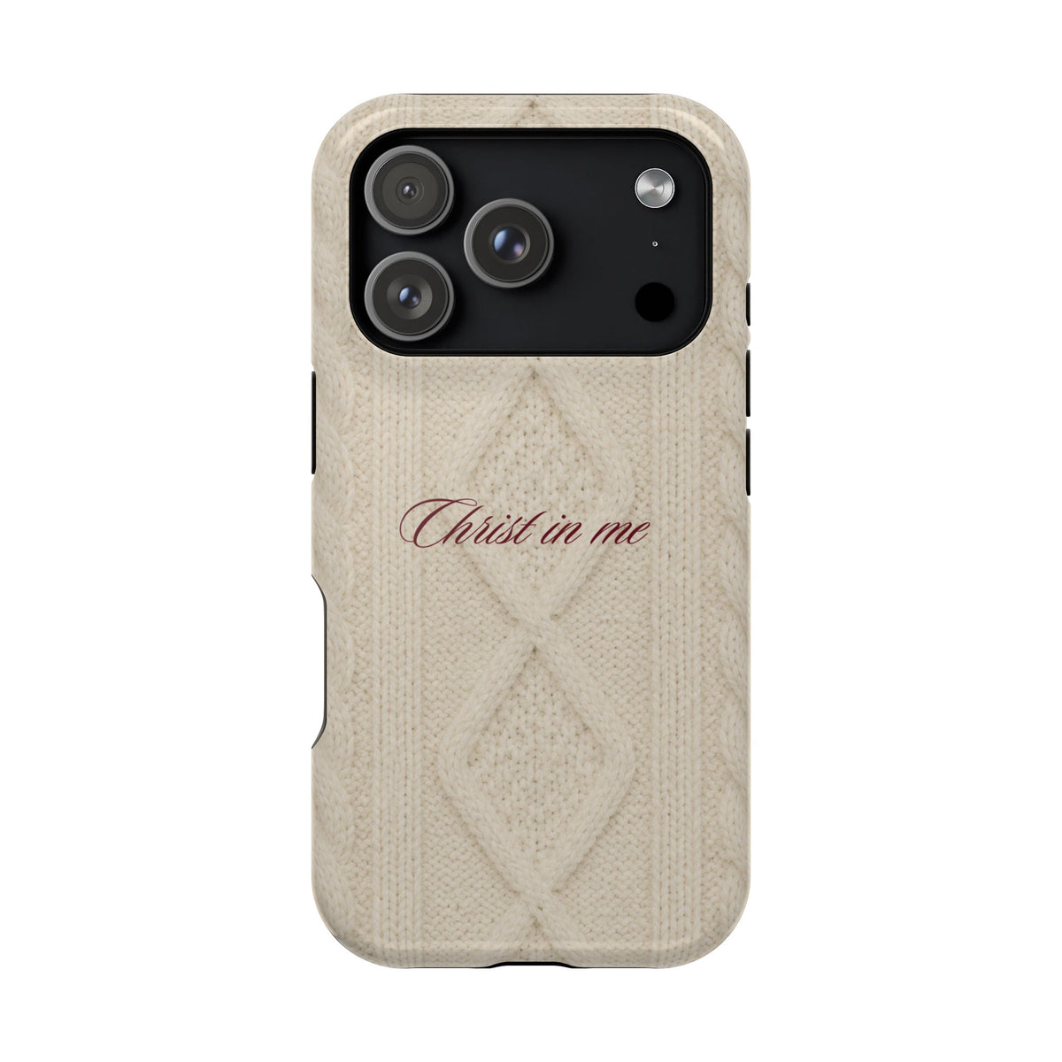 Christ in Me Knit Sweater MagSafe Phone Case