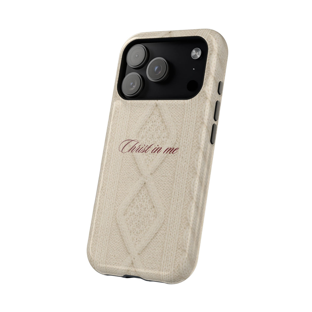 Christ in Me Knit Sweater MagSafe Phone Case