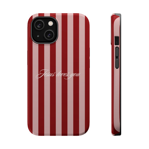 Candy Cane Stripe MagSafe Phone Case