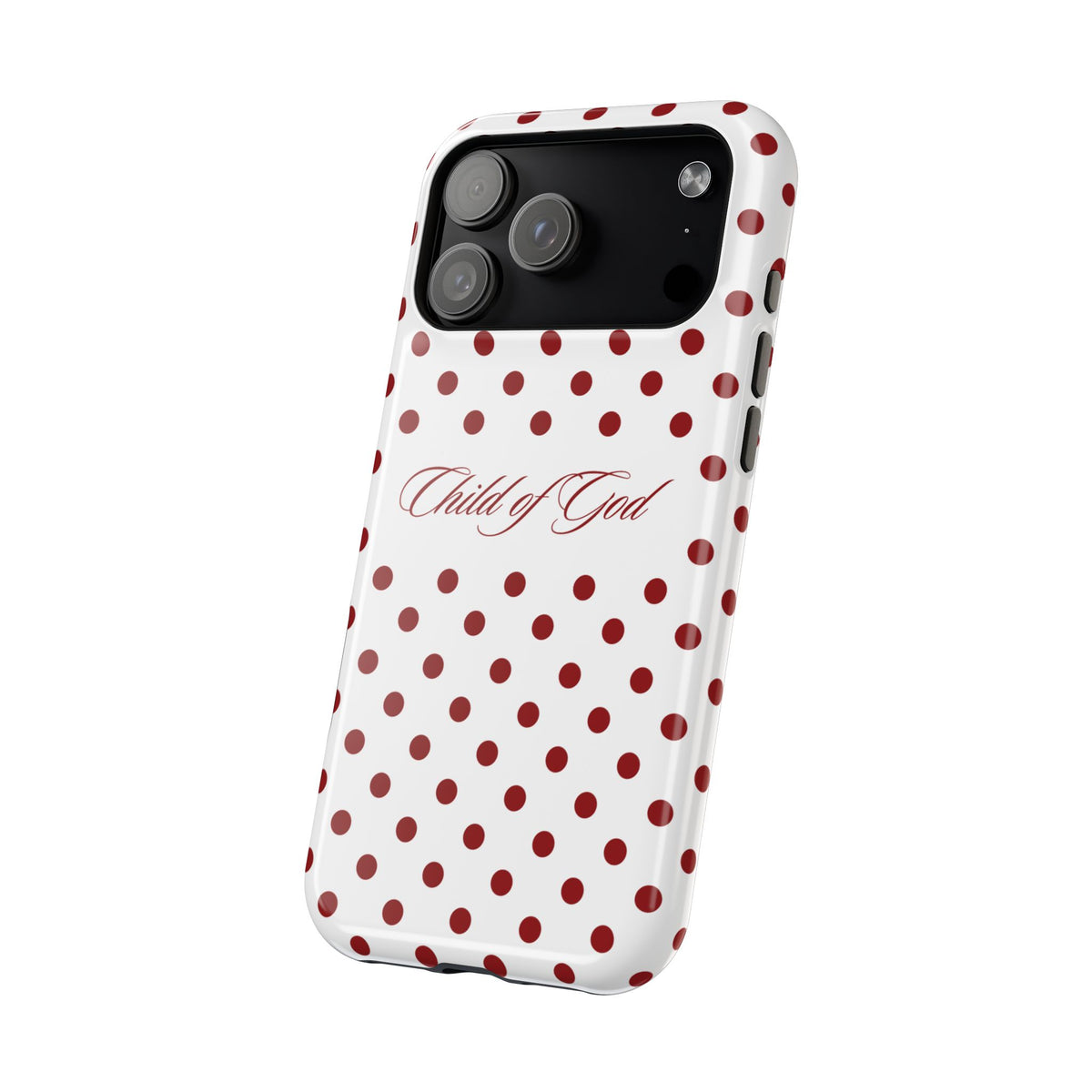 Child of God Red & White Polka Dot MagSafe Phone Case