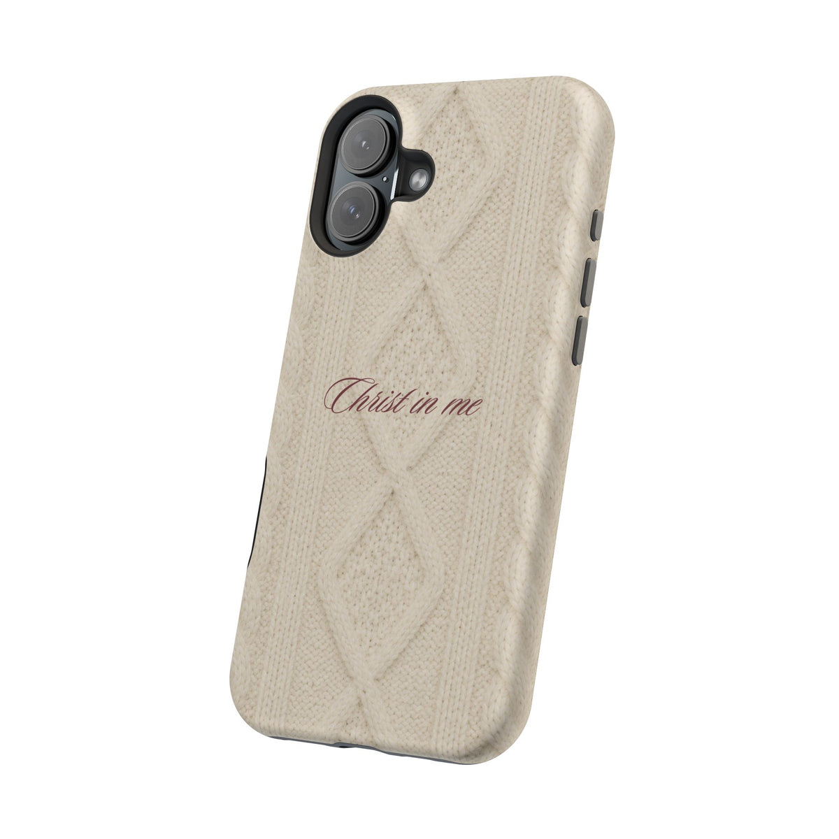 Christ in Me Knit Sweater MagSafe Phone Case
