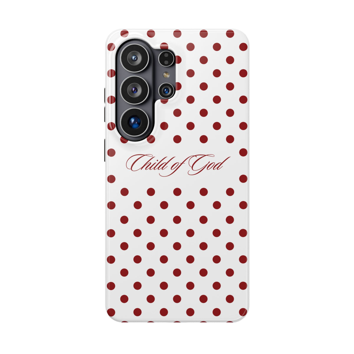 Child of God Red & White Polka Dot MagSafe Phone Case