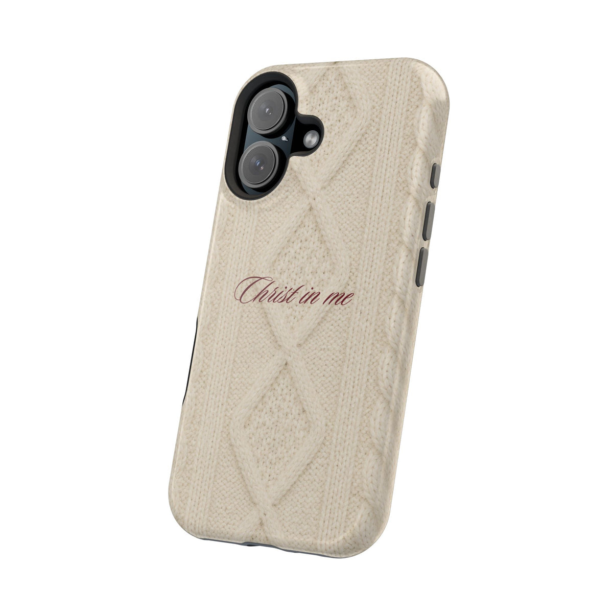 Christ in Me Knit Sweater MagSafe Phone Case