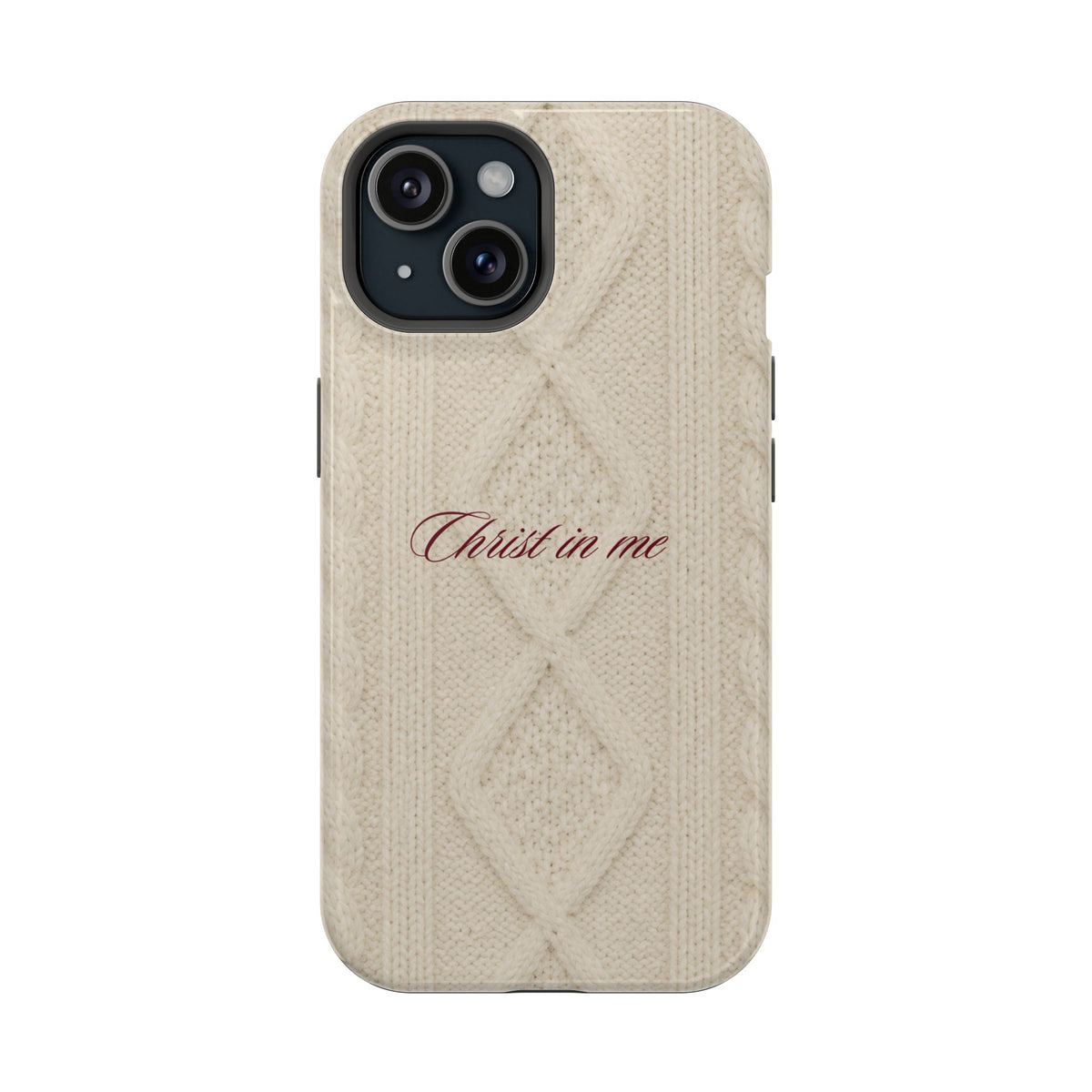 Christ in Me Knit Sweater MagSafe Phone Case