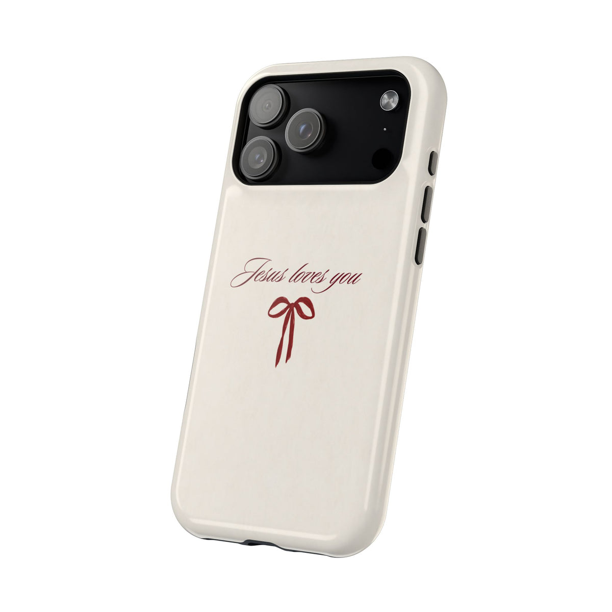 Jesus Loves You Velvet Ribbon MagSafe Phone Case