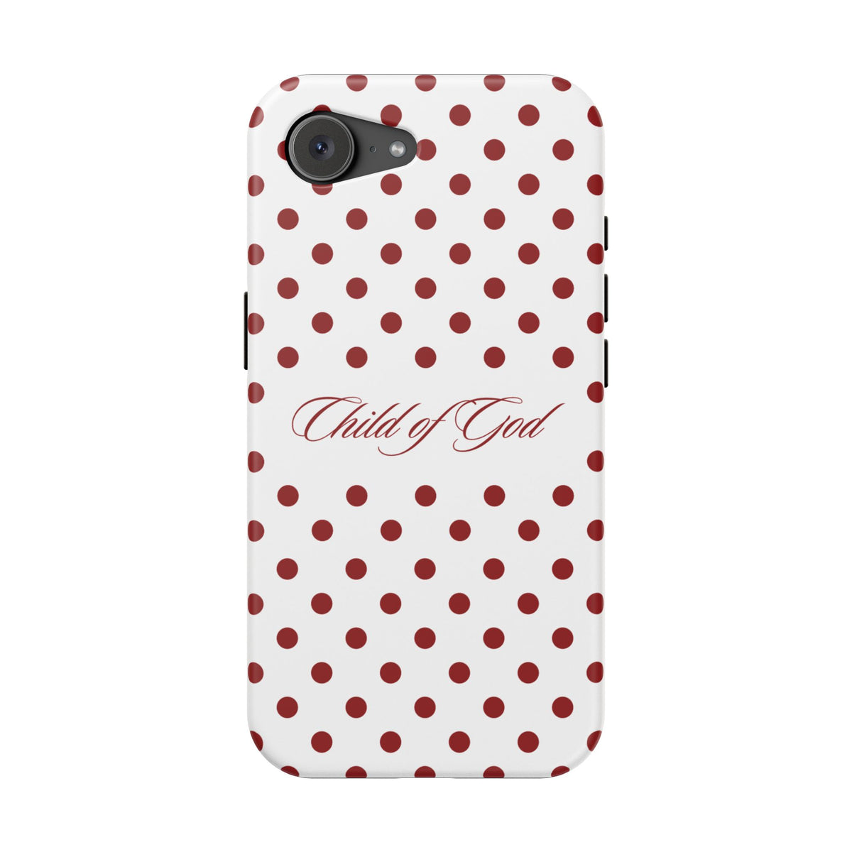 Child of God Red & White Polka Dot MagSafe Phone Case