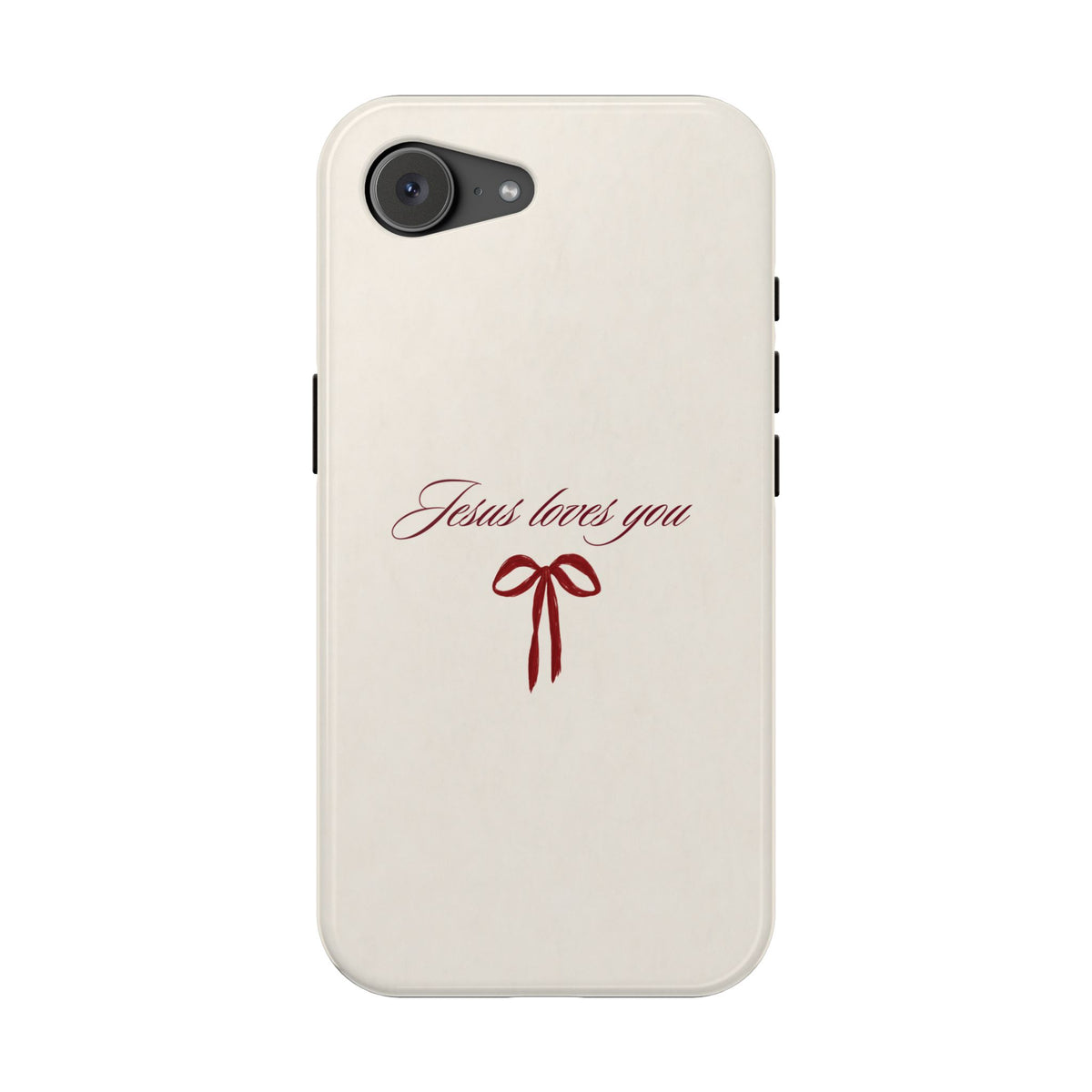 Jesus Loves You Velvet Ribbon MagSafe Phone Case
