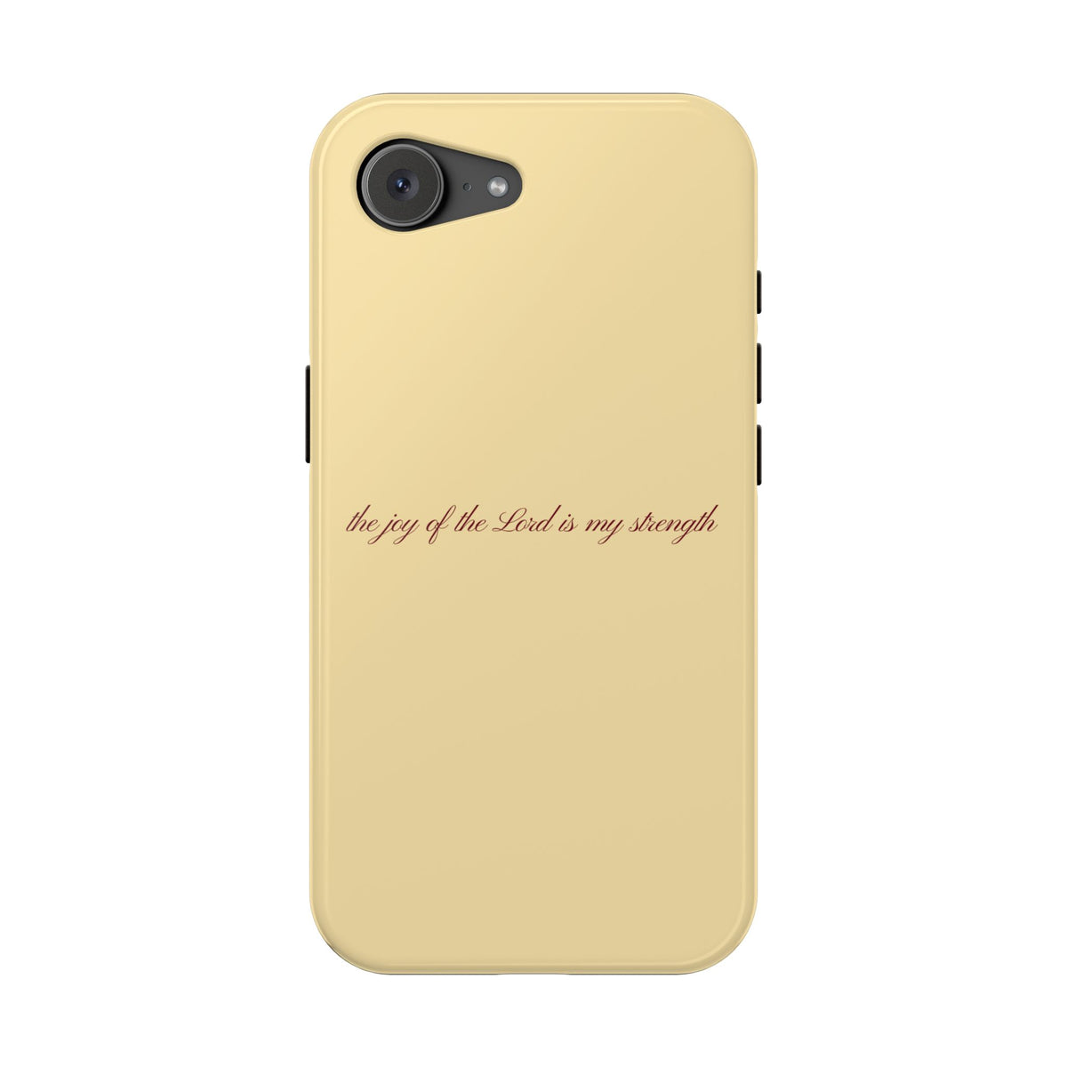 the joy of the Lord is my strength Butter Yellow MagSafe Phone Case