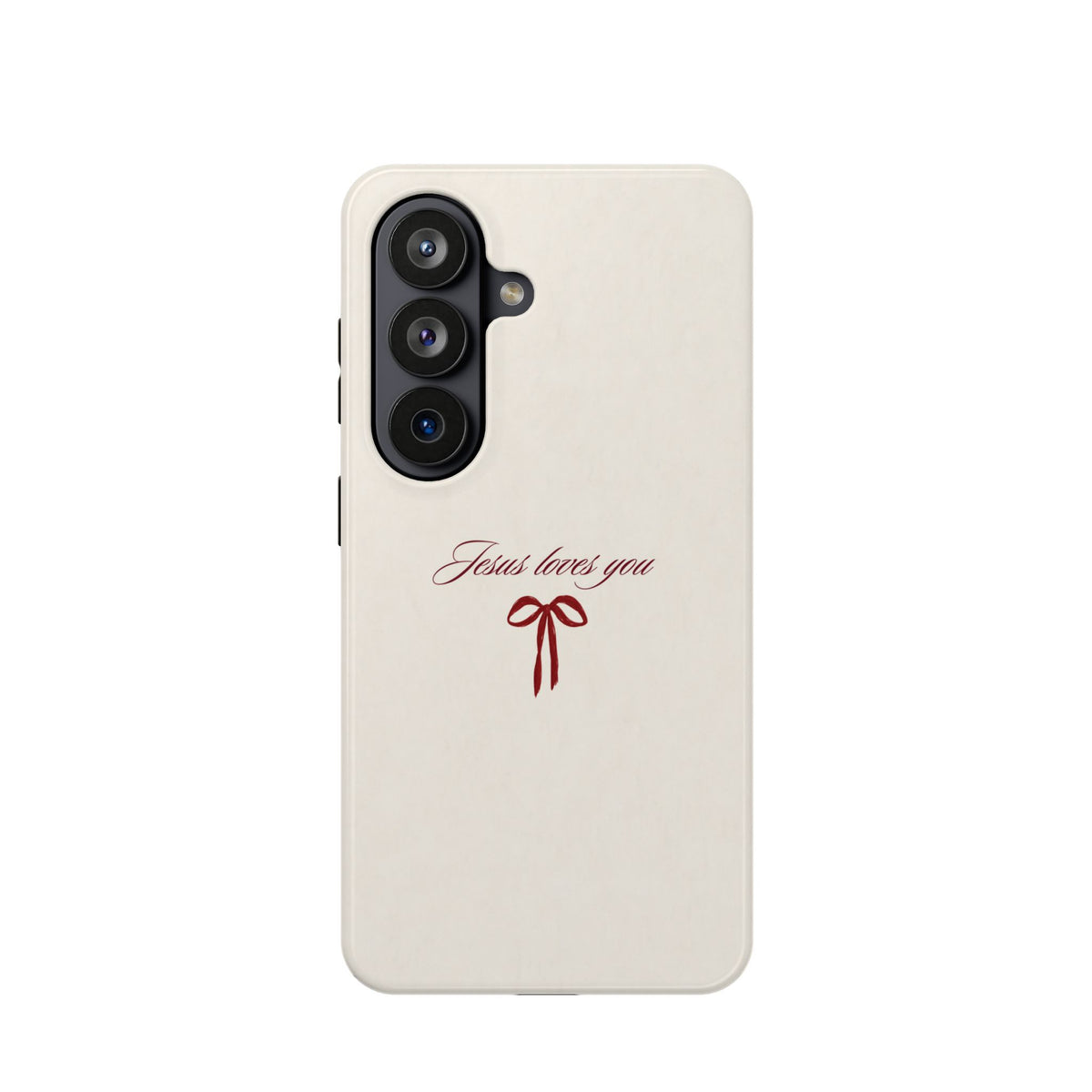 Jesus Loves You Velvet Ribbon MagSafe Phone Case
