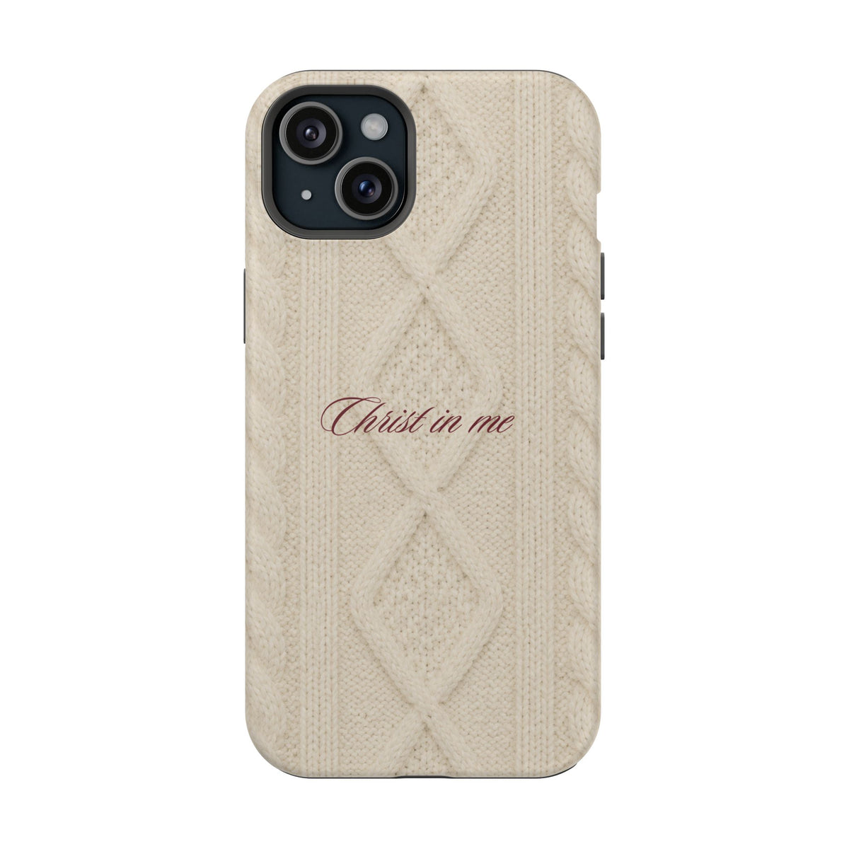 Christ in Me Knit Sweater MagSafe Phone Case