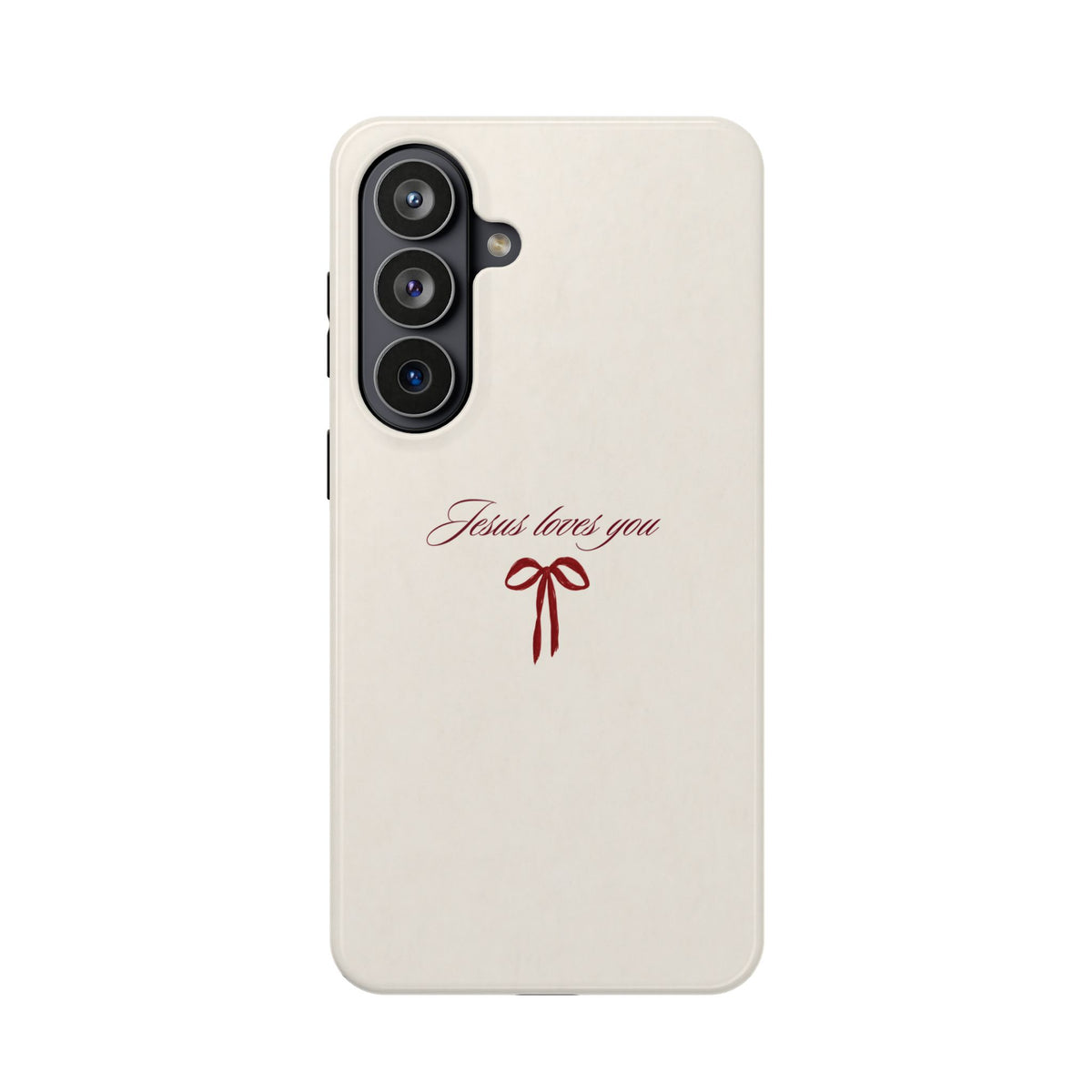Jesus Loves You Velvet Ribbon MagSafe Phone Case