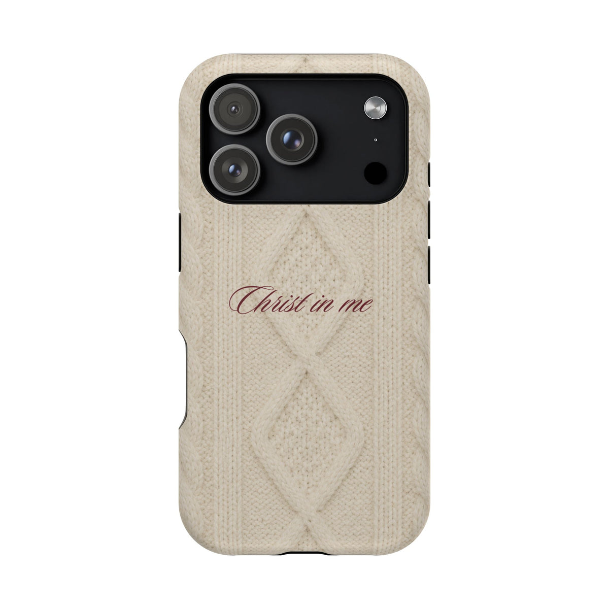 Christ in Me Knit Sweater MagSafe Phone Case