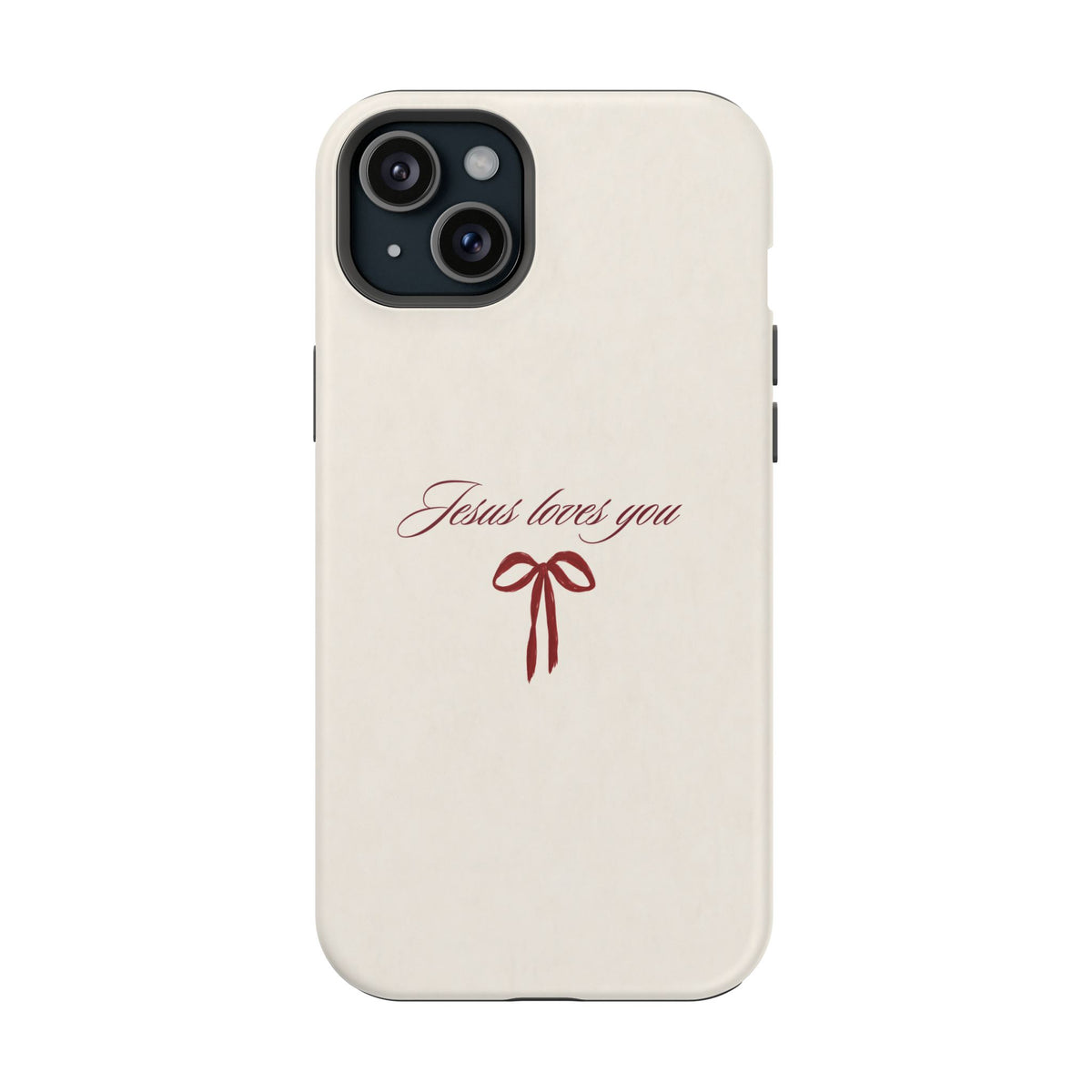 Jesus Loves You Velvet Ribbon MagSafe Phone Case