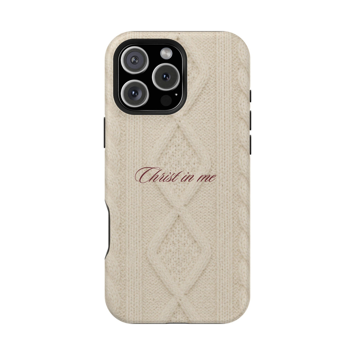 Christ in Me Knit Sweater MagSafe Phone Case