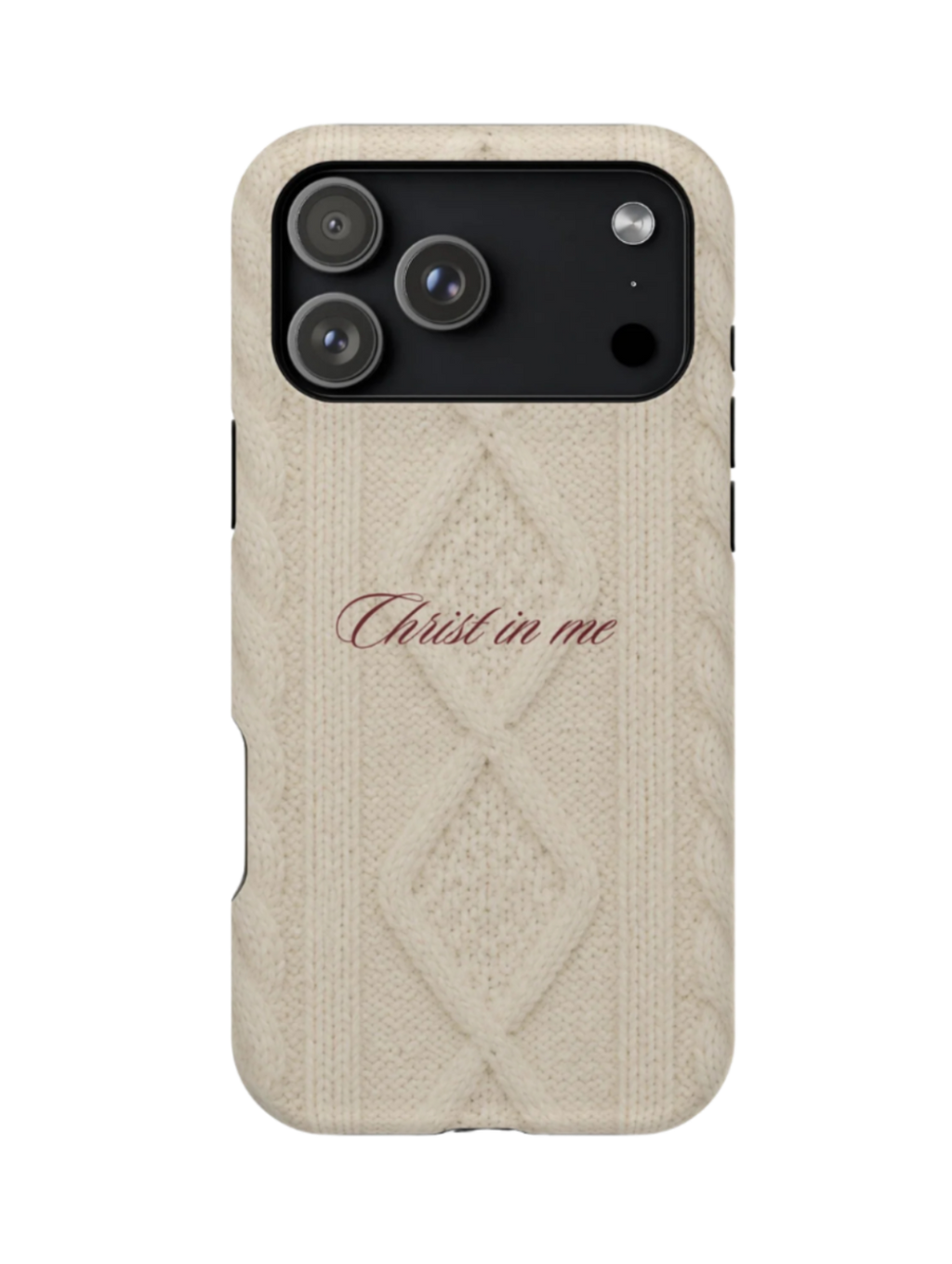 Christ in Me Knit Sweater MagSafe Phone Case
