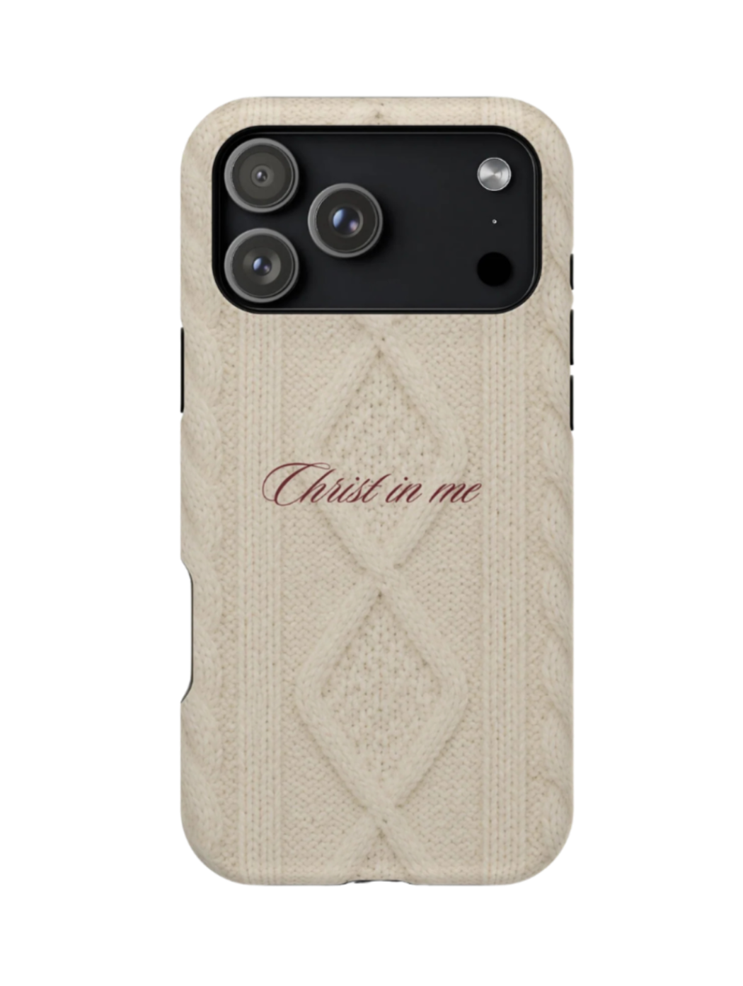 Christ in Me Knit Sweater MagSafe Phone Case